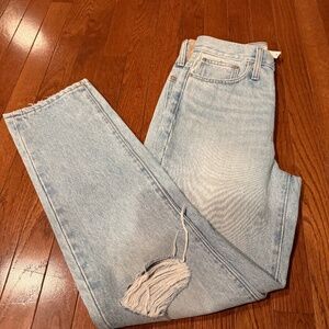 NWT Madewell Classic Straight Full-Length Jeans size 25